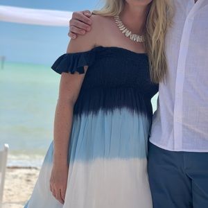 Ombré Off the Shoulder Dress